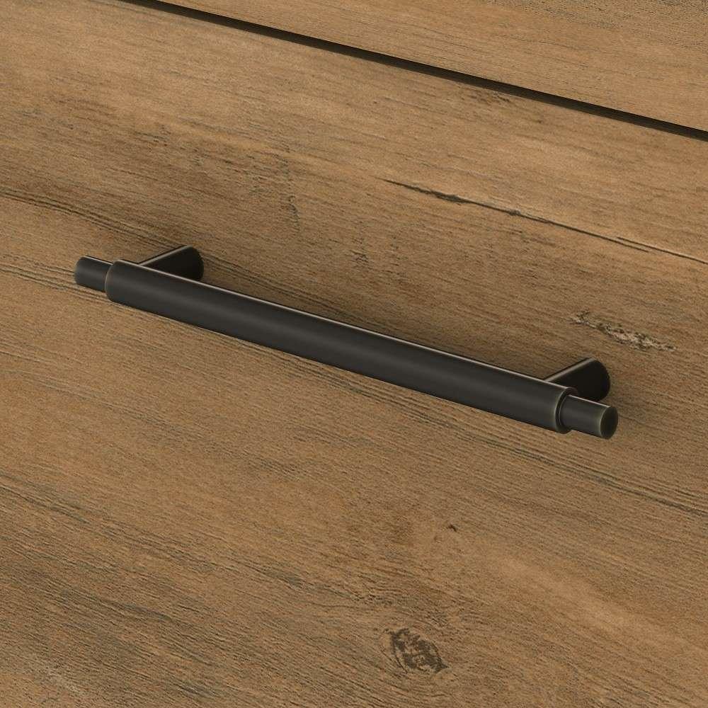 Bush Furniture - Key West Console Table with Drawers and Shelves in Reclaimed Pine - KWT248RCP-03 veiw 2