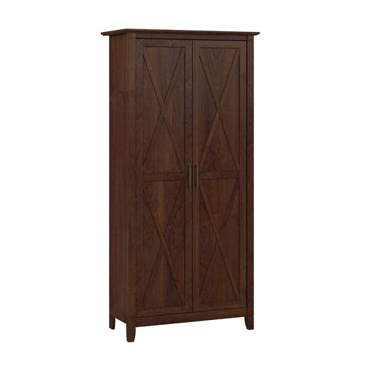 Bush Furniture - Key West Kitchen Pantry Cabinet in Bing Cherry - KWS266BC-Z veiw 1