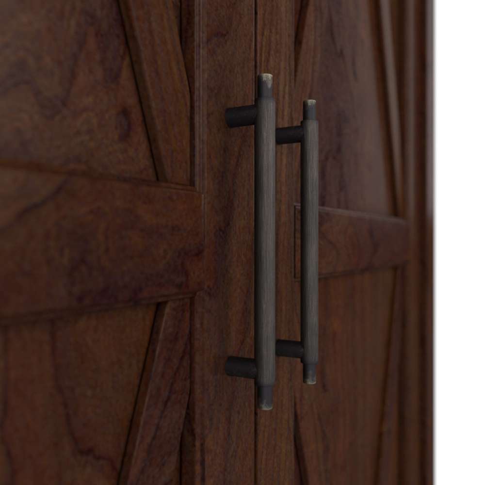 Bush Furniture - Key West Tall Storage Cabinet with Doors in Bing Cherry - KWS266BC-03 veiw 2