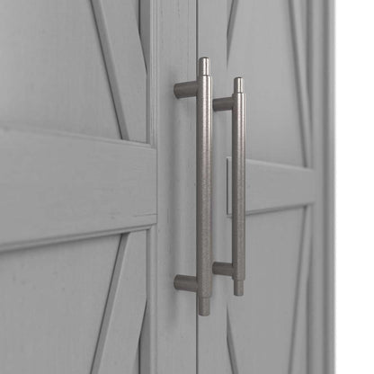 Bush Furniture - Key West Tall Storage Cabinet with Doors in Cape Cod Gray - KWS266CG-03 veiw 2