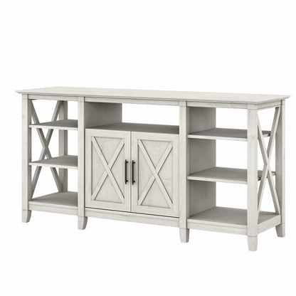 Bush Furniture - Key West Tall TV Stand for 65 Inch TV in Linen White Oak - KWV160LW-03 veiw 1