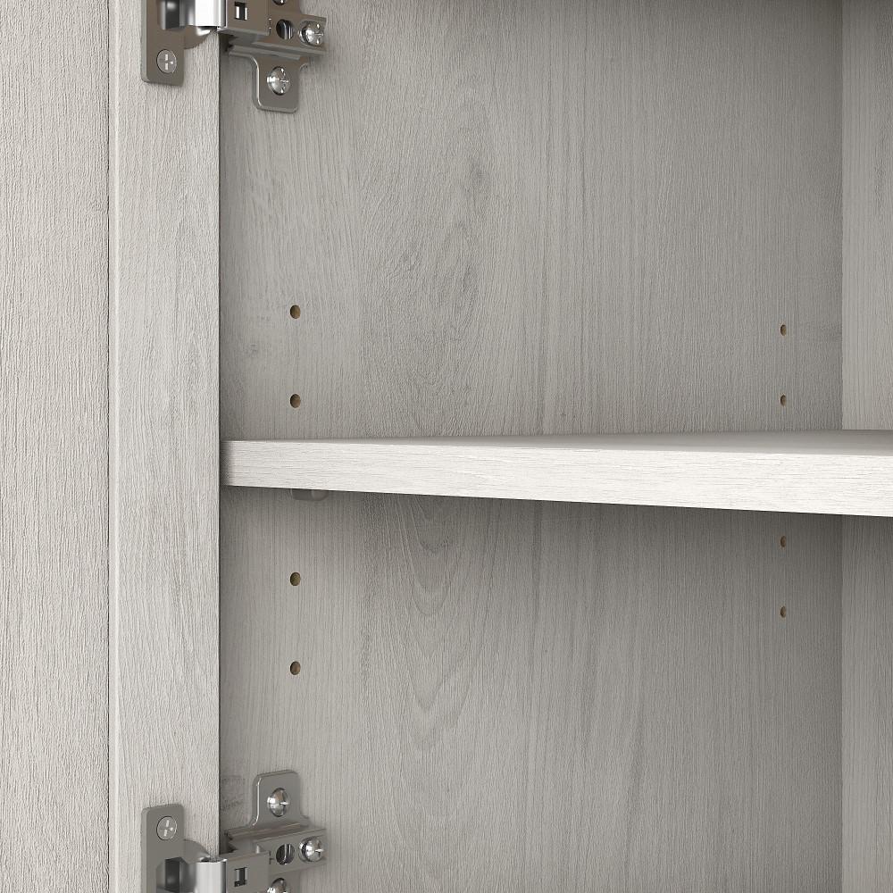 Bush Furniture - Key West Tall TV Stand for 65 Inch TV in Linen White Oak - KWV160LW-03 veiw 5