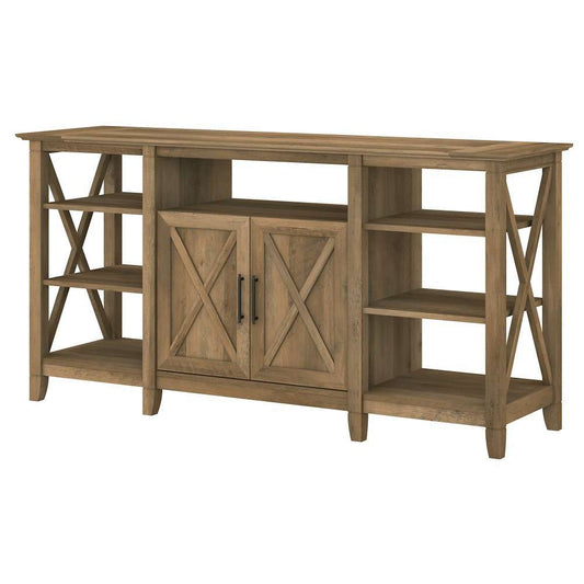 Bush Furniture - Key West Tall TV Stand for 65 Inch TV in Reclaimed Pine - KWV160RCP-03 veiw 1