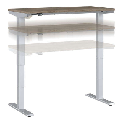 Bush Furniture - Move 40 Series 48W x 24D Electric Height Adjustable Standing Desk in Modern Hickory - M4S4824MHSK veiw 1