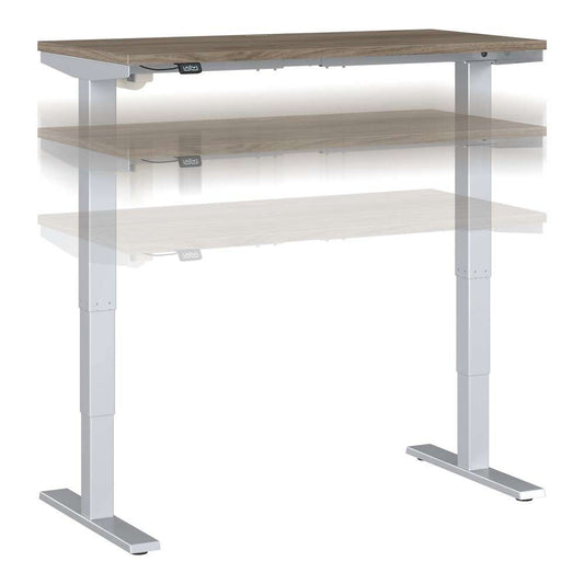 Bush Furniture - Move 40 Series 48W x 24D Electric Height Adjustable Standing Desk in Modern Hickory - M4S4824MHSK veiw 1