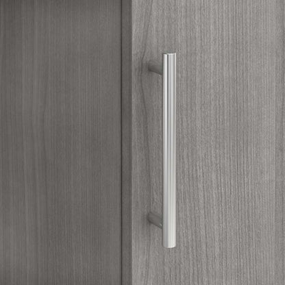 Bush Furniture - Somerset 60W L Shaped Desk with Storage in Platinum Gray - WC81230K veiw 3