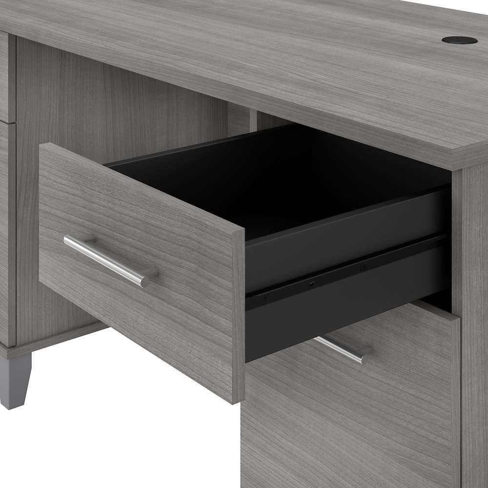 Bush Furniture - Somerset 60W Office Desk with Drawers in Platinum Gray - WC81228K veiw 5
