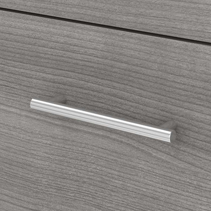 Bush Furniture - Somerset 72W L Shaped Desk with Hutch in Platinum Gray - SET001PG veiw 3