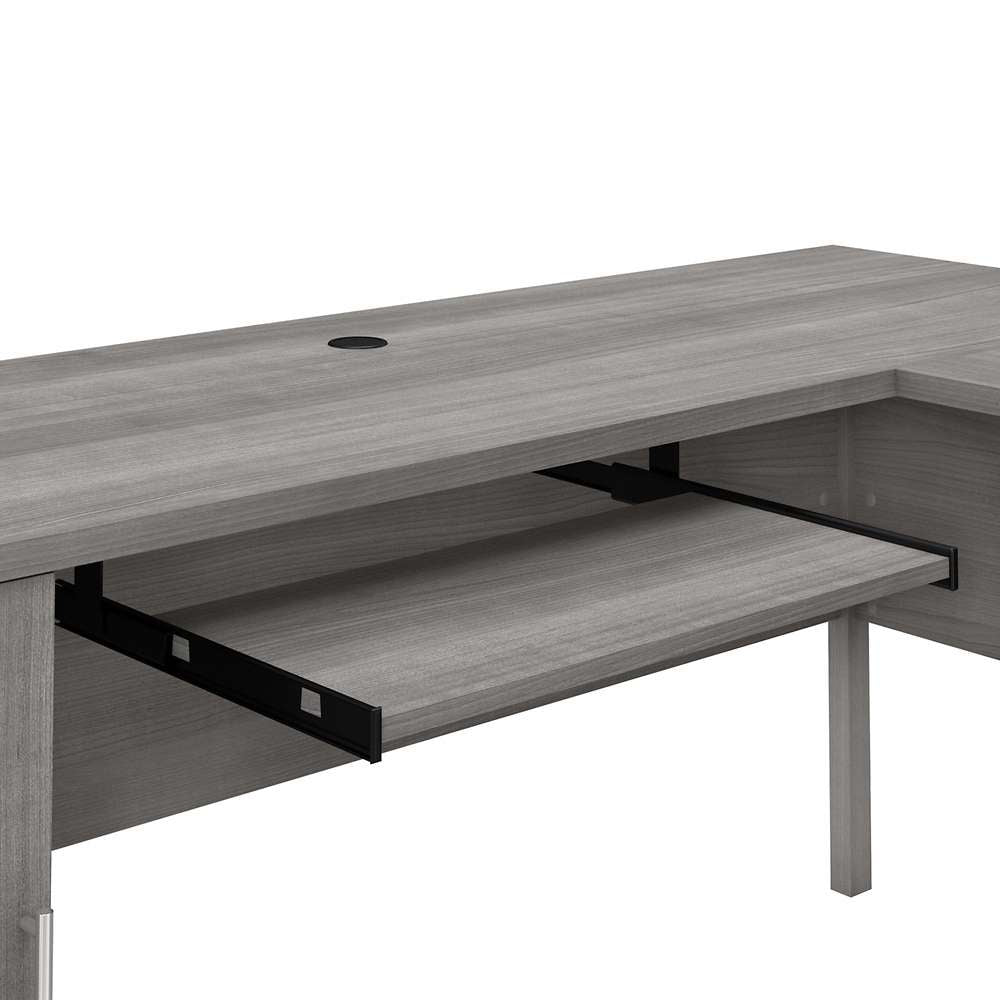 Bush Furniture - Somerset 72W L Shaped Desk with Storage in Platinum Gray - WC81210K veiw 5