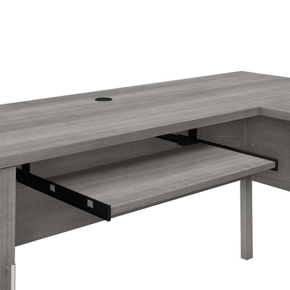 Bush Furniture - Somerset 72W L Shaped Desk with Storage in Platinum Gray - WC81210K veiw 5