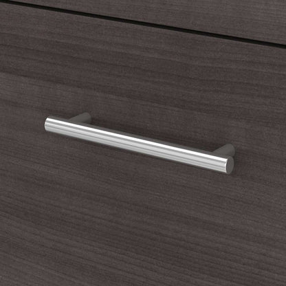 Bush Furniture - Somerset 72W L Shaped Desk with Storage in White and Storm Gray - WC81010K veiw 3