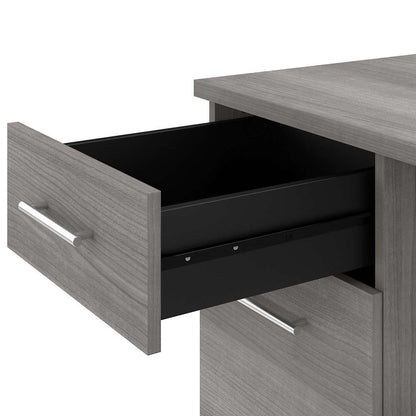 Bush Furniture - Somerset 72W Office Desk with Drawers and Hutch in Platinum Gray - SET018PG veiw 5