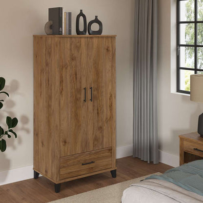 Bush Furniture - Somerset Large Armoire Cabinet in Fresh Walnut - STS166FWK veiw 2