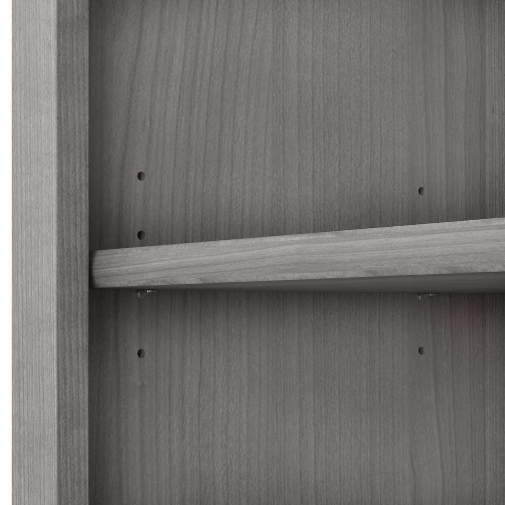 Bush Furniture - Somerset Tall 5 Shelf Bookcase in Platinum Gray - WC81265 veiw 3