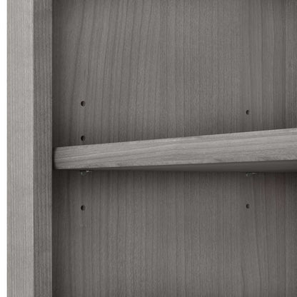 Bush Furniture - Somerset Tall 5 Shelf Bookcase in Platinum Gray - WC81265 veiw 3