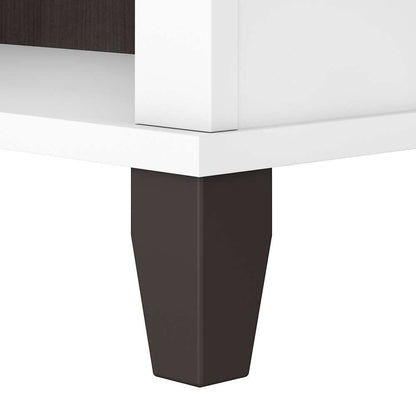 Bush Furniture - Somerset Tall 5 Shelf Bookcase in White and Storm Gray - WC81065 veiw 5