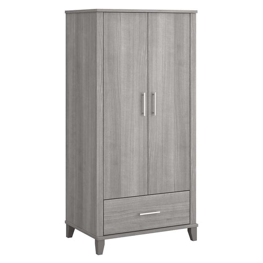 Bush Furniture - Somerset Tall Storage Cabinet with Doors and Drawer in Platinum Gray - STS166PGK-Z2 veiw 1