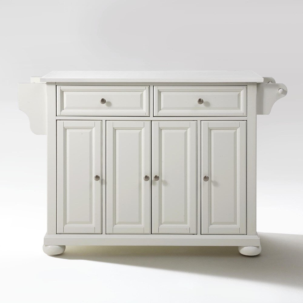 Crosley Furniture - Alexandria Granite Top Full Size Kitchen Island/Cart White/White - KF30005AWH veiw 1