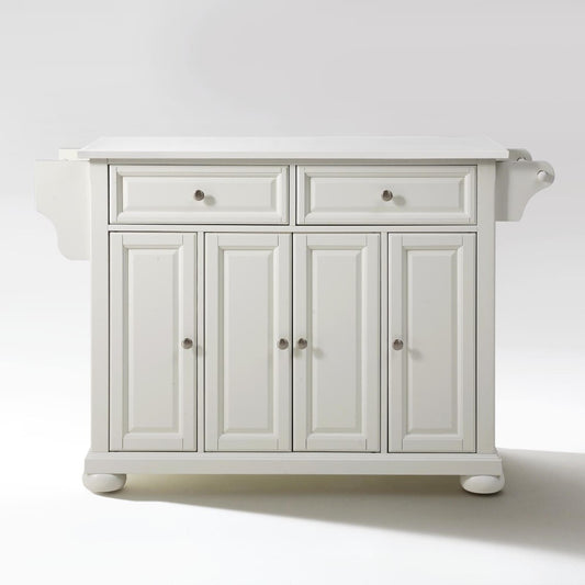 Crosley Furniture - Alexandria Granite Top Full Size Kitchen Island/Cart White/White - KF30005AWH veiw 1