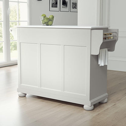 Crosley Furniture - Alexandria Granite Top Full Size Kitchen Island/Cart White/White - KF30005AWH veiw 6