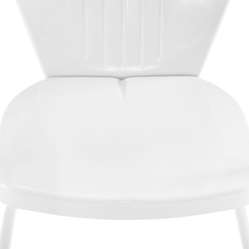 Crosley Furniture - Griffith 3 Piece Outdoor Bistro Set White Gloss/White Satin - Bistro Table & 2 Chairs - KO10008WH veiw 5