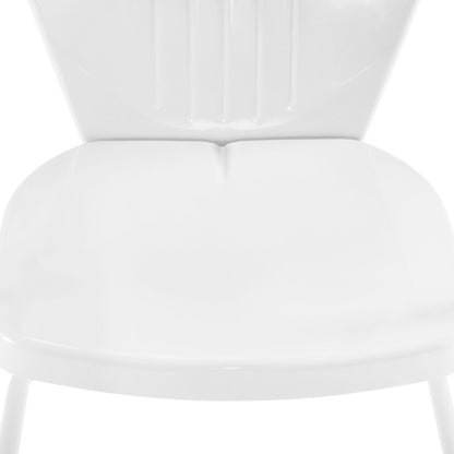 Crosley Furniture - Griffith 3 Piece Outdoor Bistro Set White Gloss/White Satin - Bistro Table & 2 Chairs - KO10008WH veiw 5