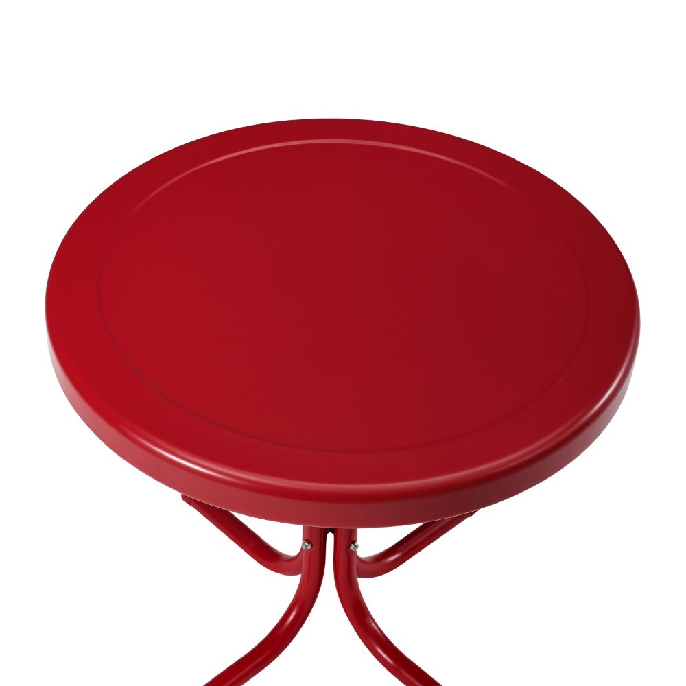 Crosley Furniture - Griffith 3 Piece Outdoor Rocking Chair Set Bright Red Gloss - Side Table & 2 Rocking Chairs - KO10020RE veiw 7