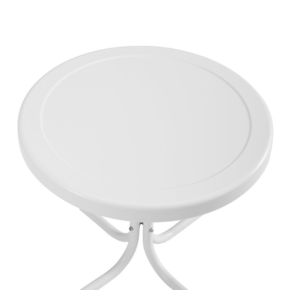 Crosley Furniture - Griffith 3 Piece Outdoor Rocking Chair Set White Gloss - Side Table & 2 Rocking Chairs - KO10020WH veiw 7