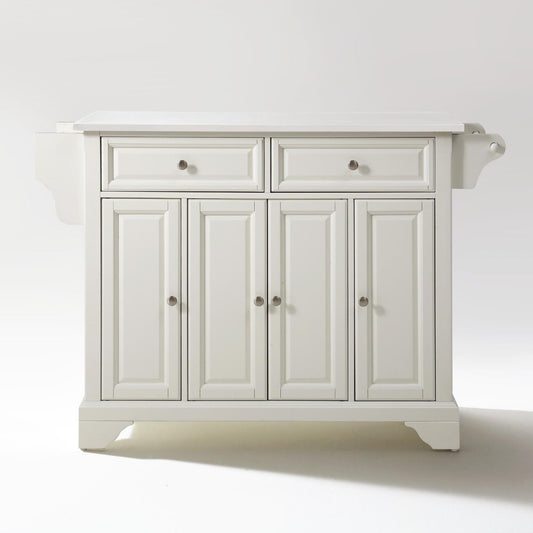 Crosley Furniture - Lafayette Granite Top Full Size Kitchen Island/Cart White/White - KF30005BWH veiw 1