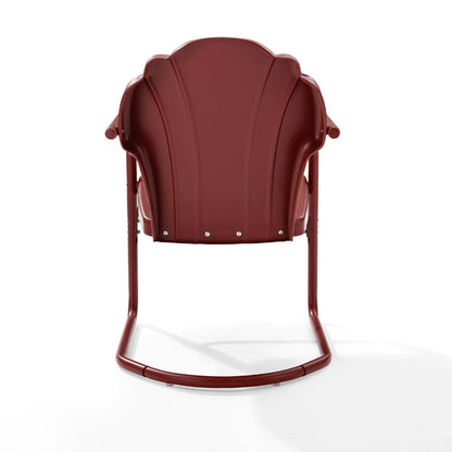 Crosley Furniture - Tulip 2 Piece Outdoor Chair Set Red - CO1029-RE veiw 3