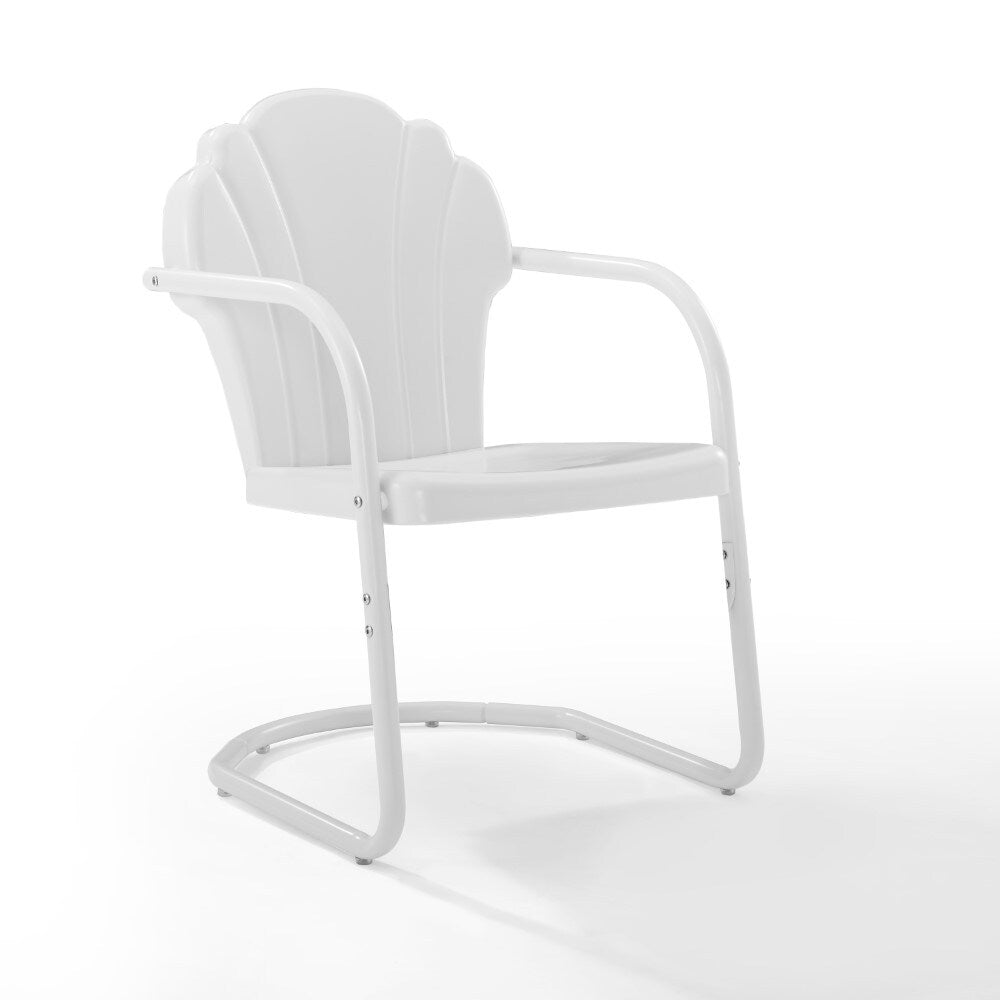 Crosley Furniture - Tulip 2 Piece Outdoor Chair Set White - CO1029-WH veiw 1