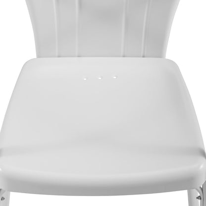 Crosley Furniture - Tulip 3 Piece Outdoor Bistro Set White Satin - Bistro Table & 2 Chairs - KO10010WH veiw 5