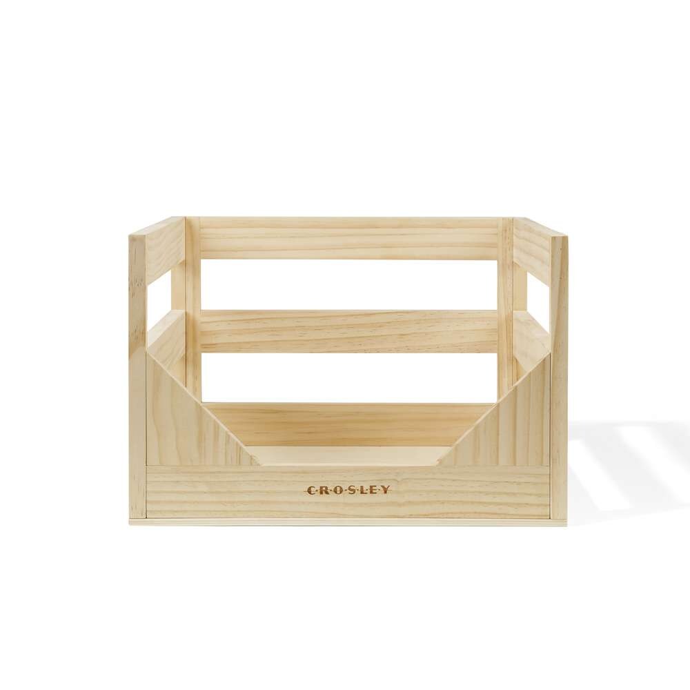 Crosley Radio - Vinyl Record Storage Crate Box In Natural - AC1004A-NA veiw 1