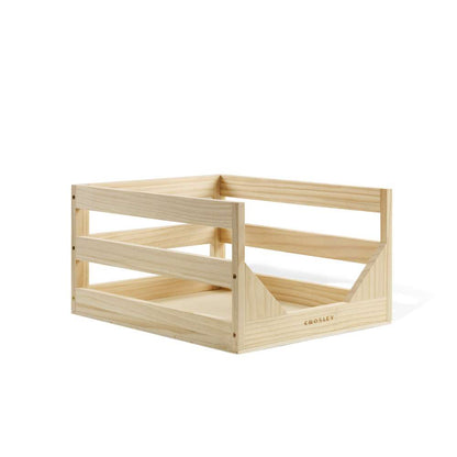 Crosley Radio - Vinyl Record Storage Crate Box In Natural - AC1004A-NA veiw 4