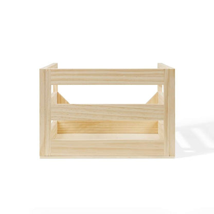 Crosley Radio - Vinyl Record Storage Crate Box In Natural - AC1004A-NA veiw 6