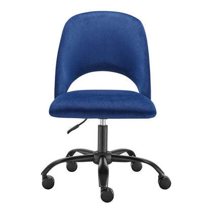 Euro Style - Alby Office Chair in Blue with Black Base - 15131-BLU veiw 1