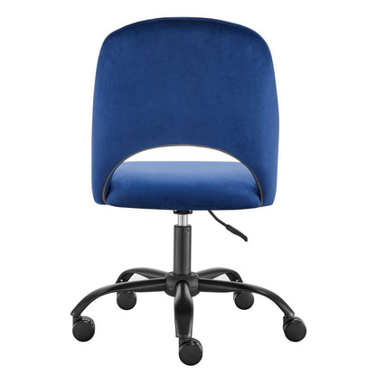 Euro Style - Alby Office Chair in Blue with Black Base - 15131-BLU veiw 6