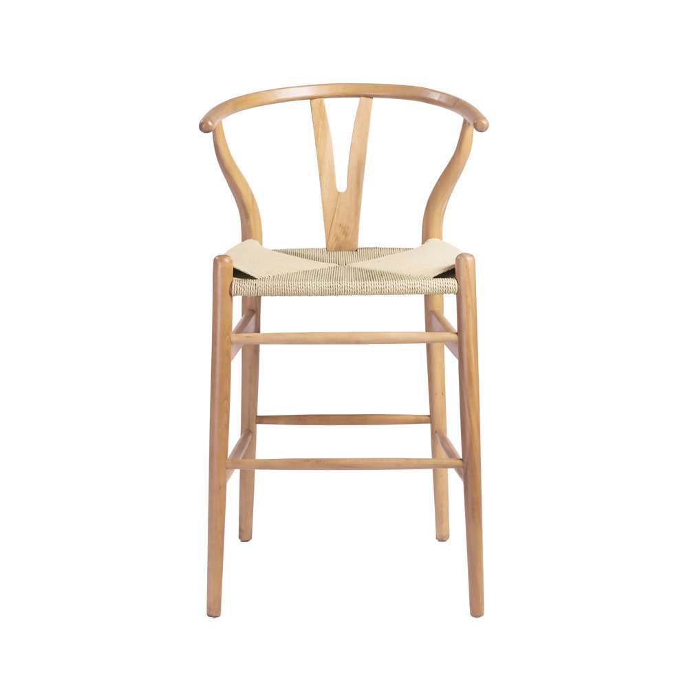 Euro Style - Evelina-C Counter Stool in Natural - 08169NAT veiw 1