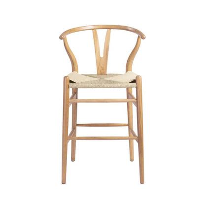 Euro Style - Evelina-C Counter Stool in Natural - 08169NAT veiw 1