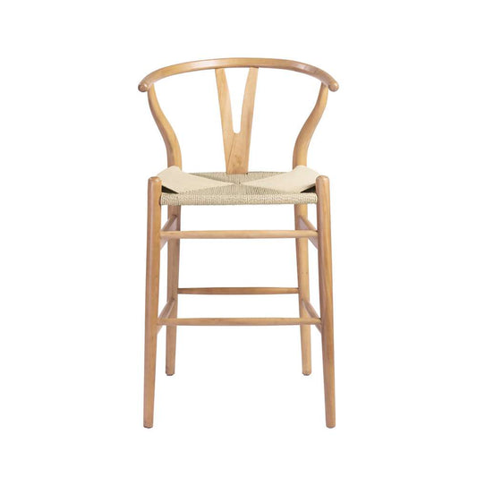 Euro Style - Evelina-C Counter Stool in Natural - 08169NAT veiw 1