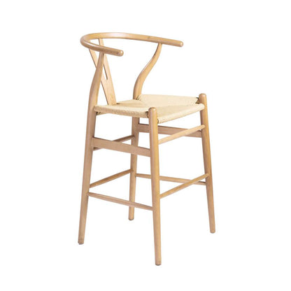 Euro Style - Evelina-C Counter Stool in Natural - 08169NAT veiw 2