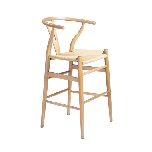 Euro Style - Evelina-C Counter Stool in Natural - 08169NAT veiw 2
