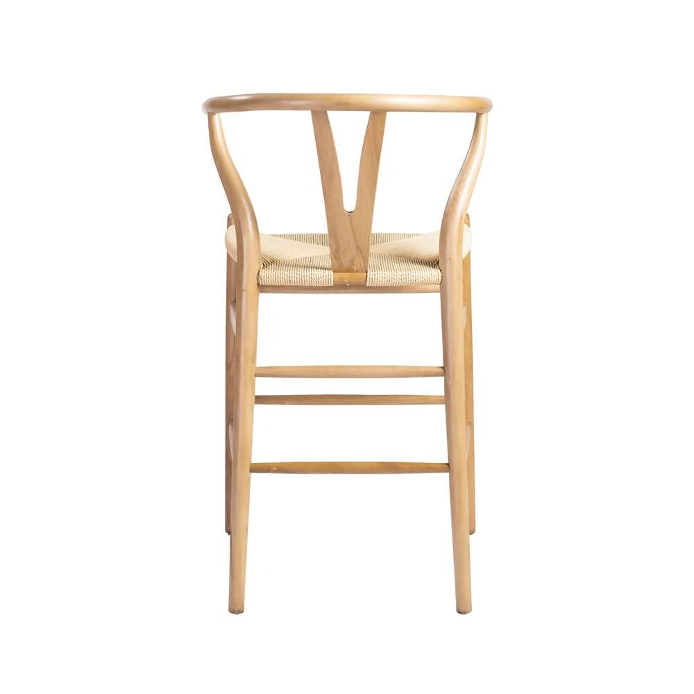 Euro Style - Evelina-C Counter Stool in Natural - 08169NAT veiw 5