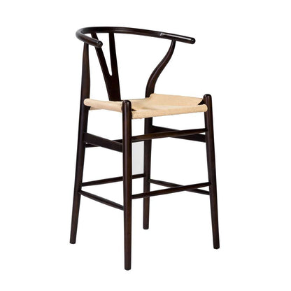 Euro Style - Evelina-C Counter Stool in Walnut - 08169WAL veiw 2