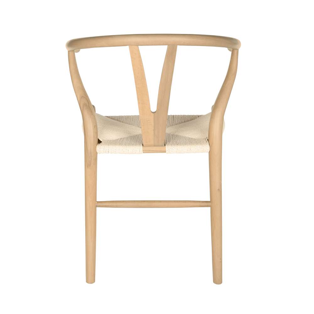 Euro Style - Evelina Side Chair in Natural Stained Frame and Natural Rush Seat (Set of 2) - 08157NAT veiw 5