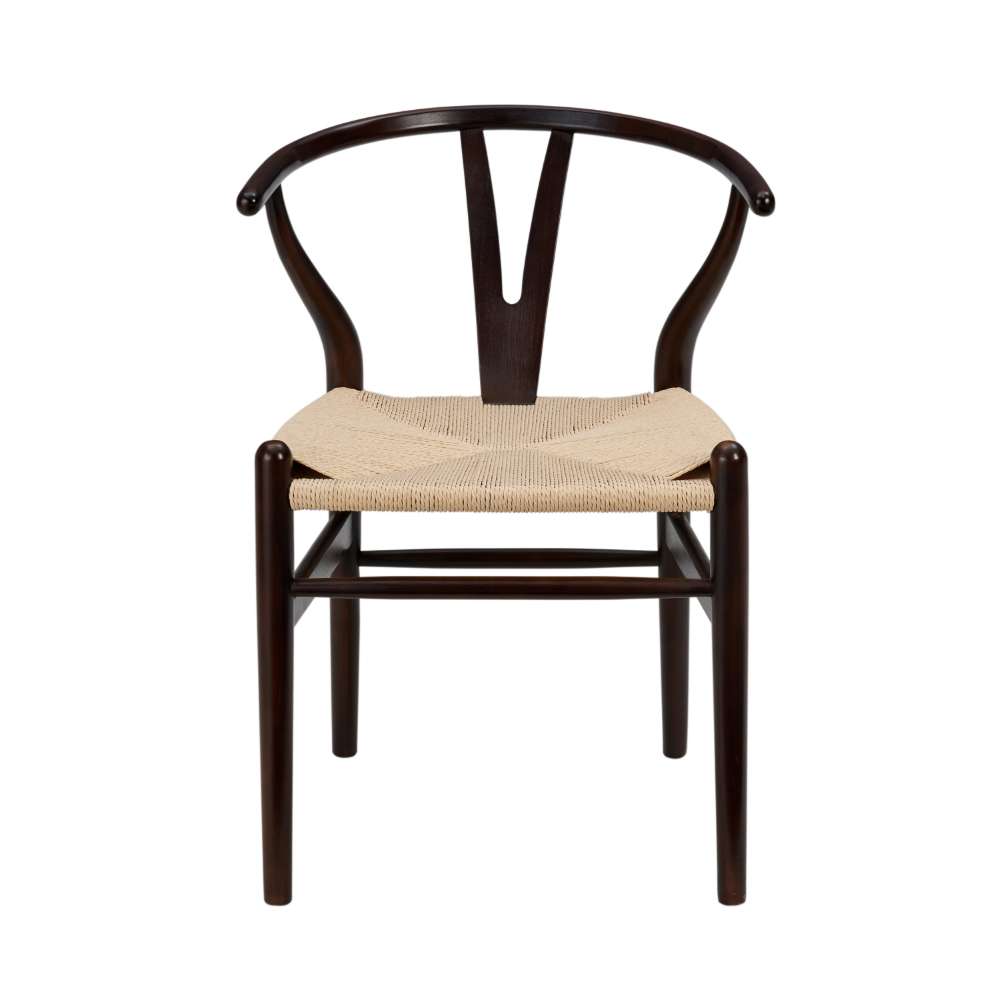 Euro Style - Evelina Side Chair in Walnut with Natural Rush Seat (Set of 2) - 08157WAL veiw 1