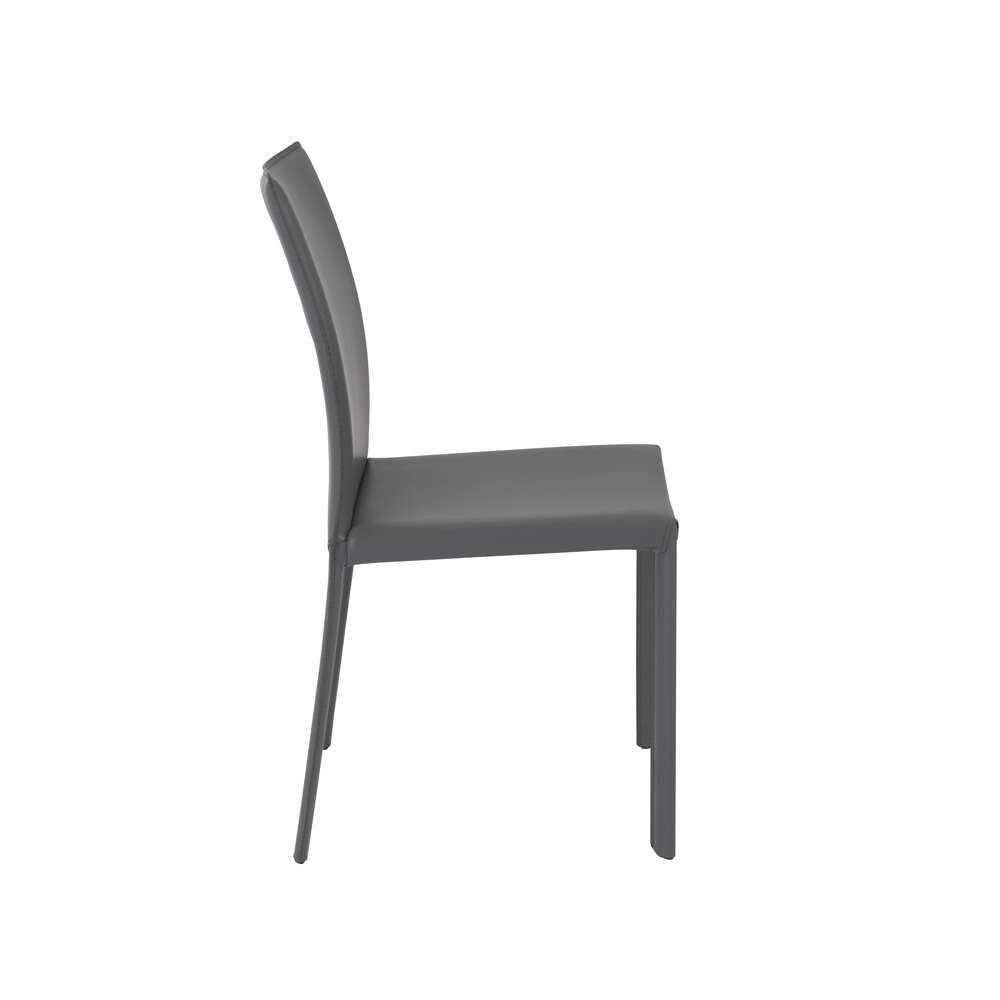 Euro Style - Hasina Side Chair in Gray (Set of 2) - 38627GRY veiw 3