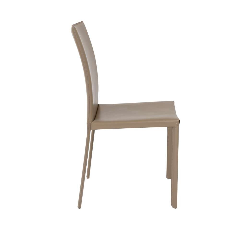 Euro Style - Hasina Dining Chair in Taupe (Set of 2) - 38627TPE veiw 3