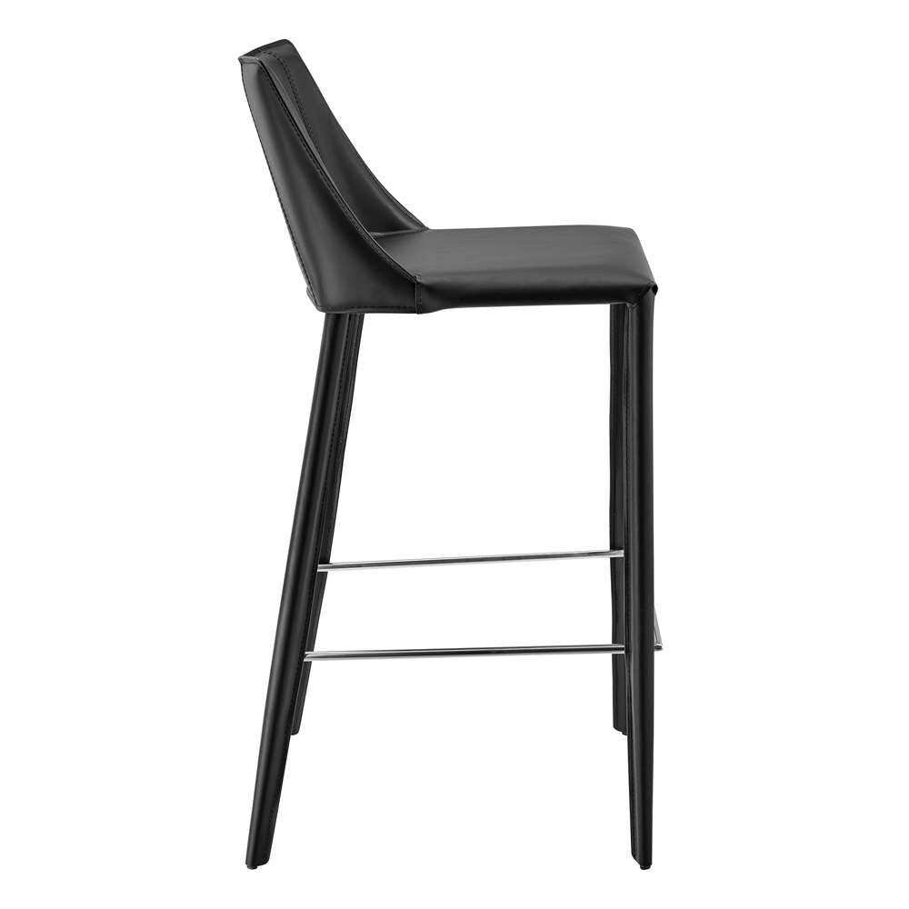 Euro Style - Kalle Bar Stool in Black - 30918-BLK-MP1 veiw 3