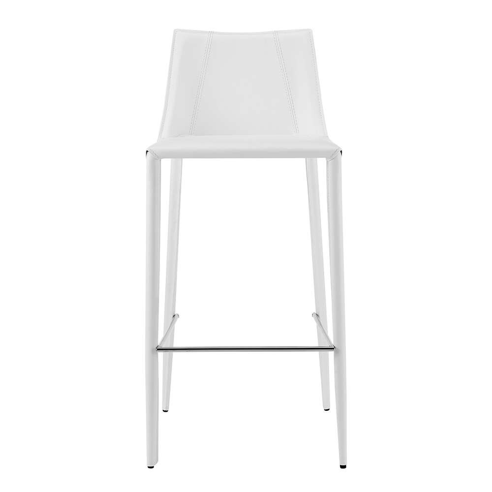 Euro Style - Kalle Bar Stool in White - 30918-WHT-MP1 veiw 1